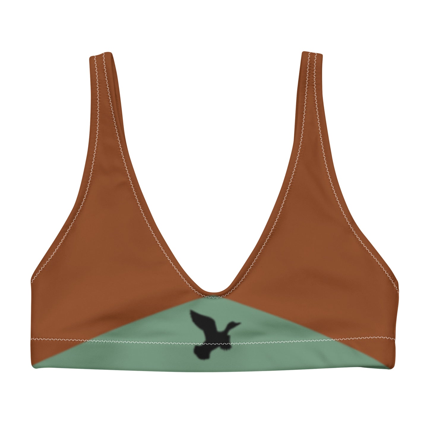 DH Smoked 'Em Bikini Top in Light Olive/Rust