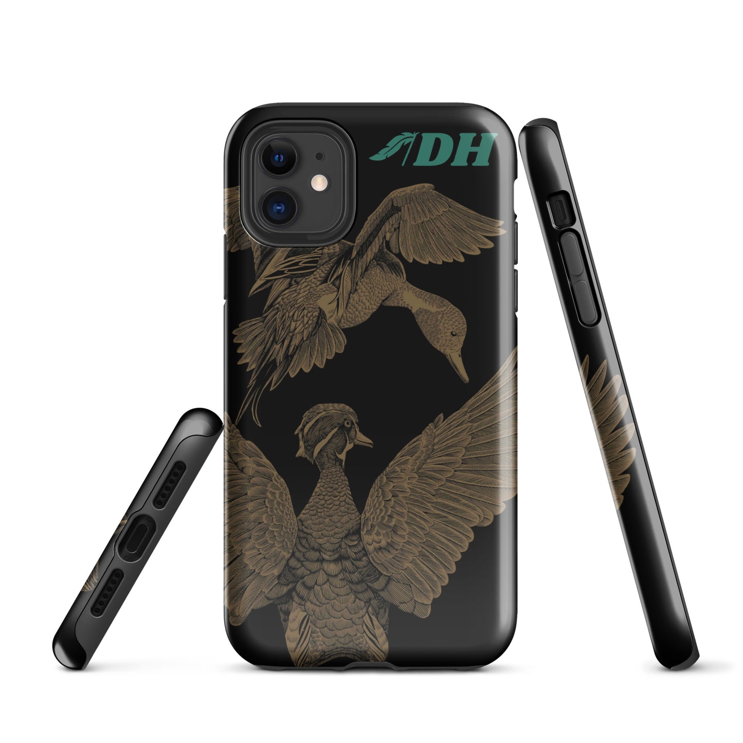 DH PINTAIL & WOOD DUCK Tough Case for iPhone® in Teal
