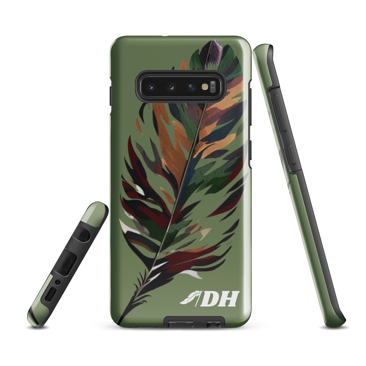DH CAMO FEATHER Tough Case for Samsung® in Light Olive