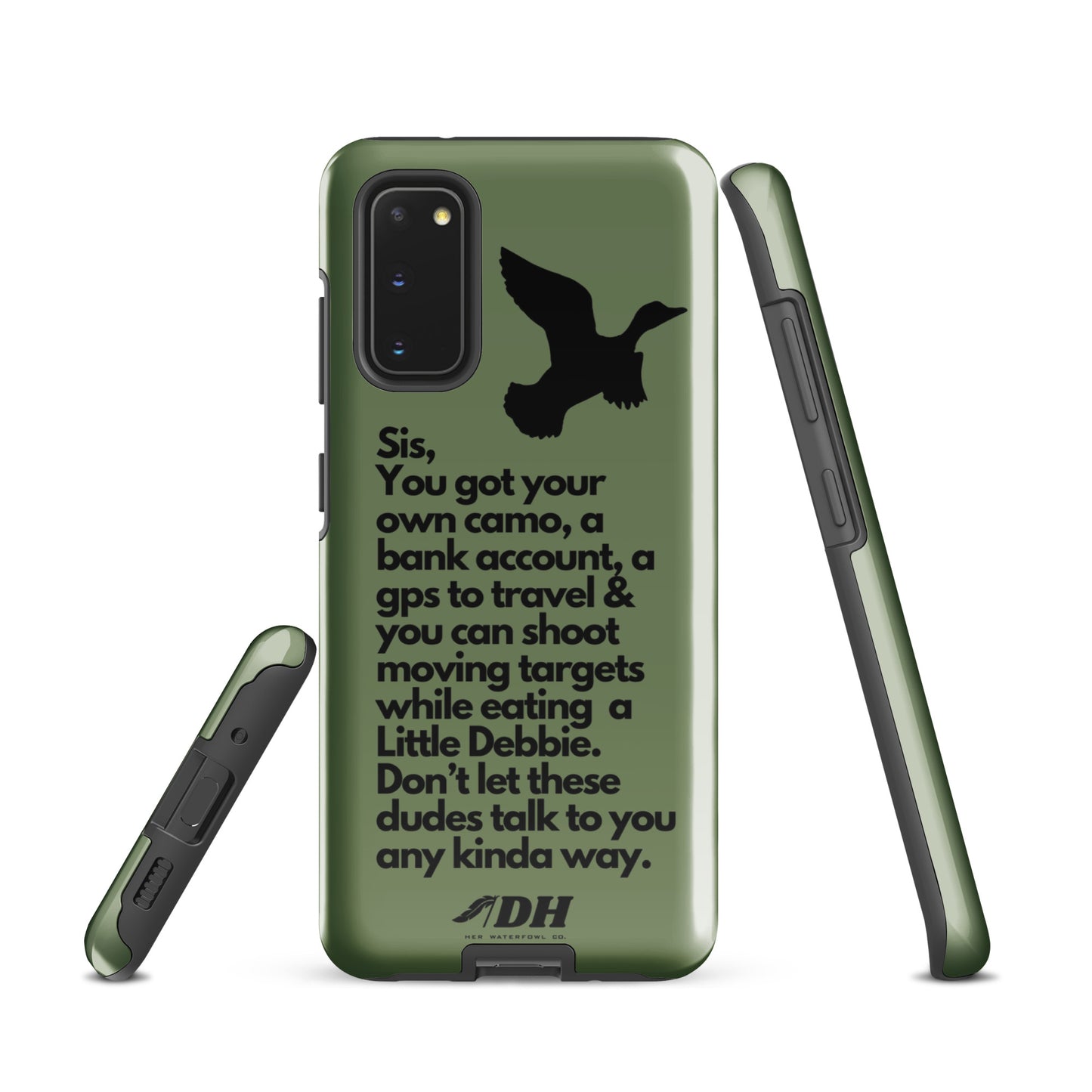 DH HEY SIS Tough Case for Samsung® in Olive/Black