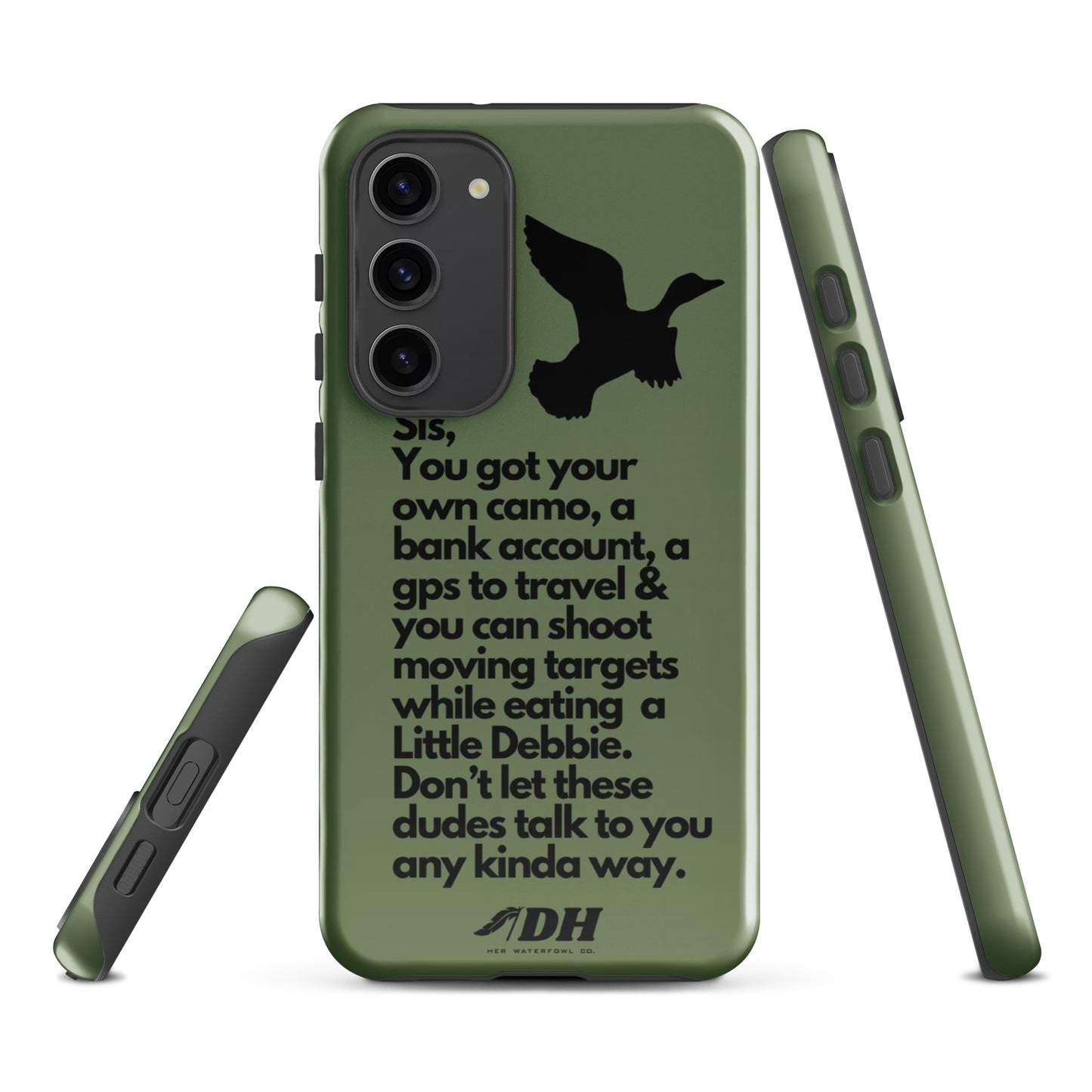 DH HEY SIS Tough Case for Samsung® in Olive/Black